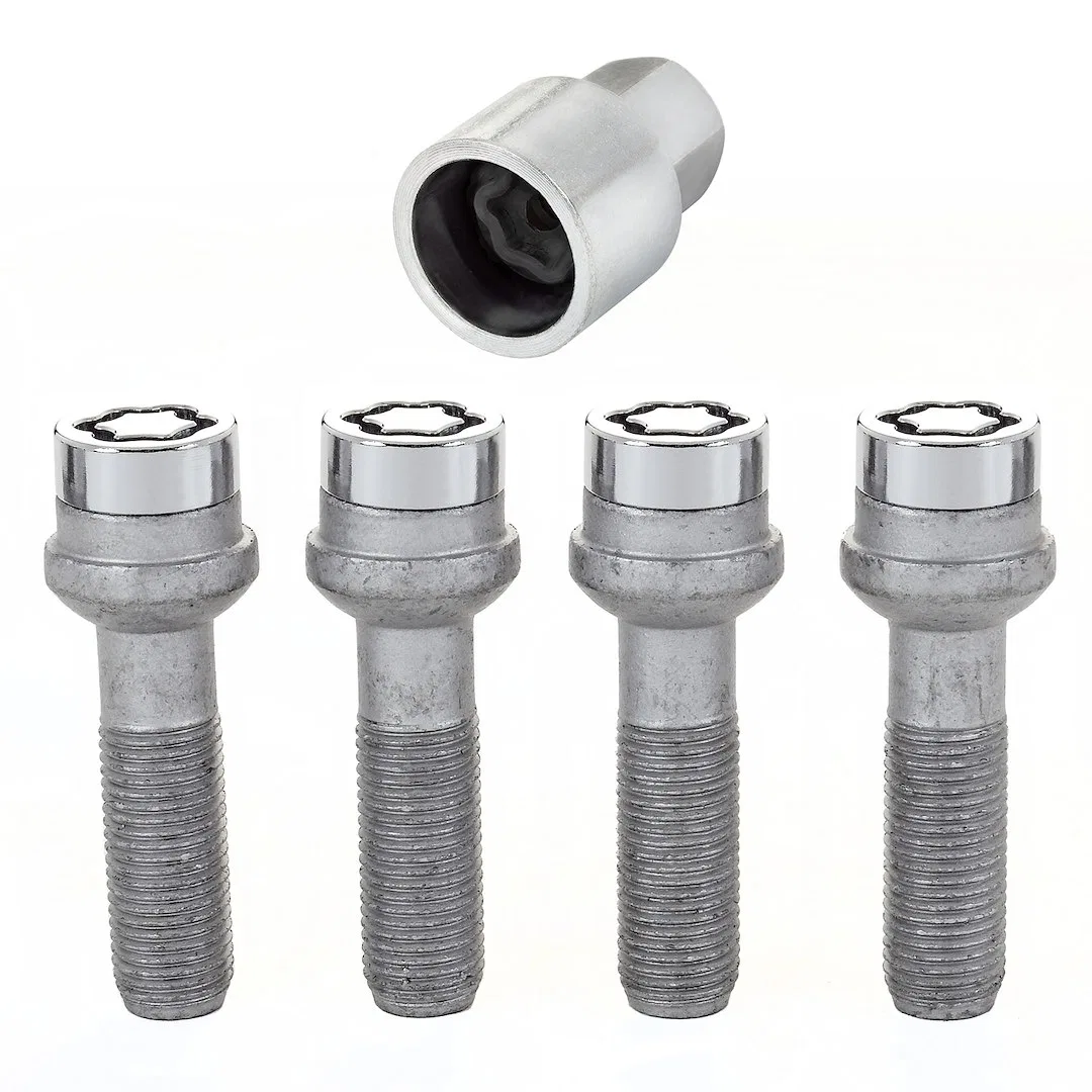 28017 – MCGARD Wheel Lock, Lug Bolt Lock 14 Millimeter x 1.5 Thread Size Radius Ball Seat Acorn Lug Use With Steel/ A...